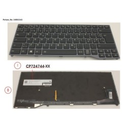 34053343 - KEYBOARD BLACK W. BL NORDIC.EST