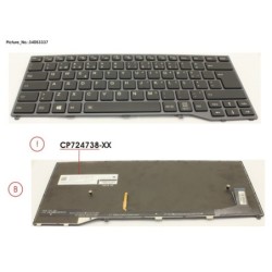 34053337 - KEYBOARD BLACK W. BL PORTUGAL
