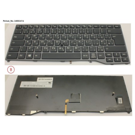 34053416 - KEYBOARD BLACK W. TS ARABIC.UK