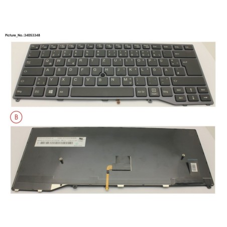 34053348 - KEYBOARD BLACK W. TS GERMAN
