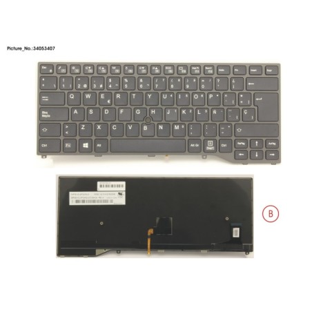 34053407 - KEYBOARD BLACK W. TS SPAIN