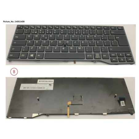 34053408 - KEYBOARD BLACK W. TS PORTUGAL