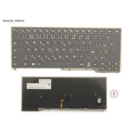 34053418 - KEYBOARD BLACK W. TS CZECH.SLOVAKIA