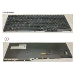 34067987 - KEYBOARD 10KEY BLACK W. TS BELGIUM