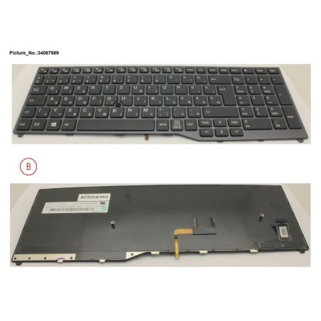 34067989 - KEYBOARD 10KEY BLACK W. TS HUNGARY