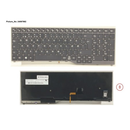 34067982 - KEYBOARD 10KEY BLACK W. TS NORWAY