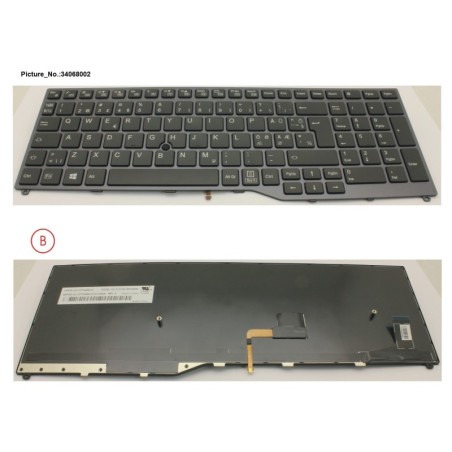 34068002 - KEYBOARD 10KEY BLACK W. TS NORDIC.EST