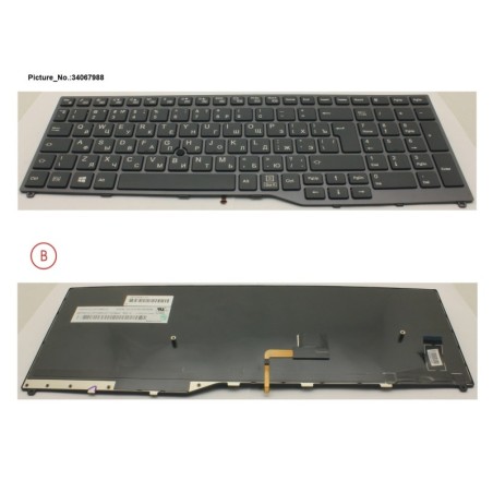 34067988 - KEYBOARD 10KEY BLACK W. TS RUSSIA.US