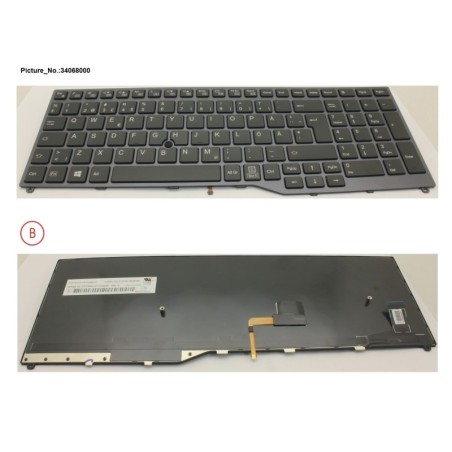 34068000 - KEYBOARD 10KEY BLACK W. TS SWE.FINLAND