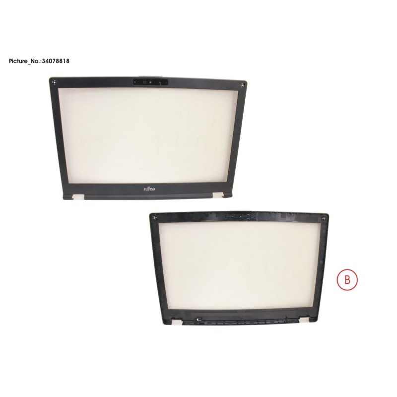 34078818 - LCD FRONT COVER HD (W. RGB CAM)
