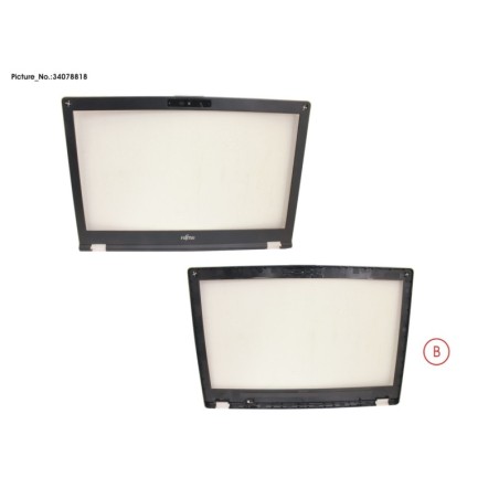34078818 - LCD FRONT COVER HD (W. RGB CAM)
