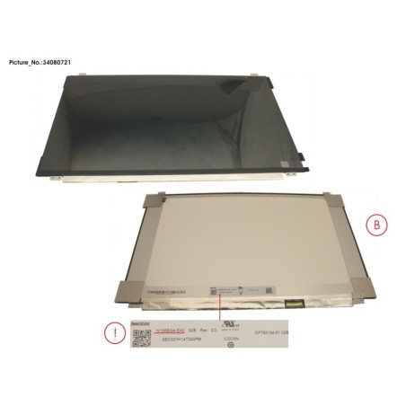 34080721 - LCD PANEL INO AG. N156BGA-EA3 (EDP.HD)
