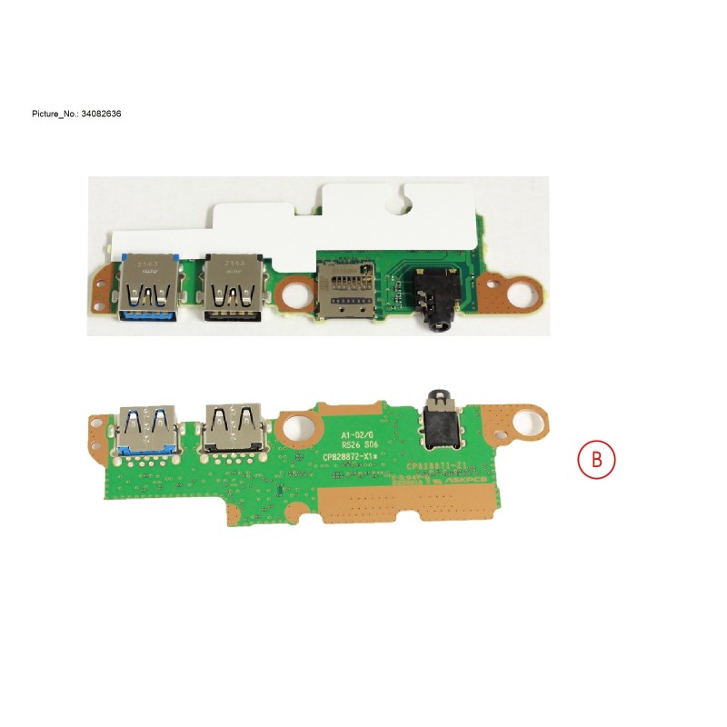 34082636 - SUB BOARD. AUDIO.USB.SD CARD