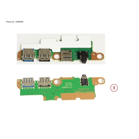 34082636 - SUB BOARD. AUDIO.USB.SD CARD