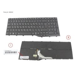 34084232 - KEYBOARD BLACK W. BL ARABIAN WIN10&11