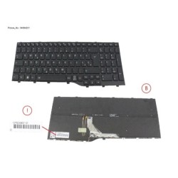 34084231 - KEYBOARD BLACK W. BL E EUROPE WIN10&11