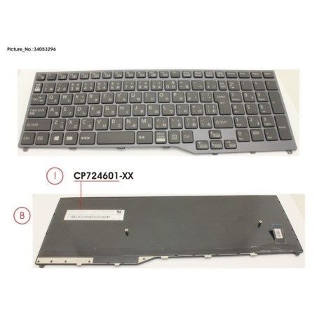 34053296 - KEYBOARD 10KEY BLACK W.O TS JAPAN