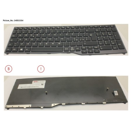 34053357 - KEYBOARD 10KEY BLACK W.O TS SPAIN