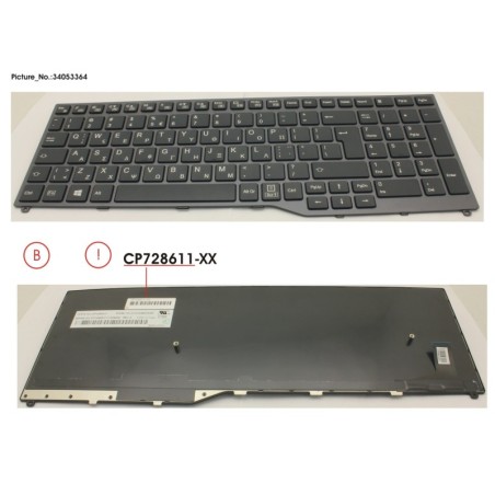 34053364 - KEYBOARD 10KEY BLACK W.O TS GREECE