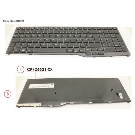34053302 - KEYBOARD 10KEY BLACK W.O TS NORDIC.EST