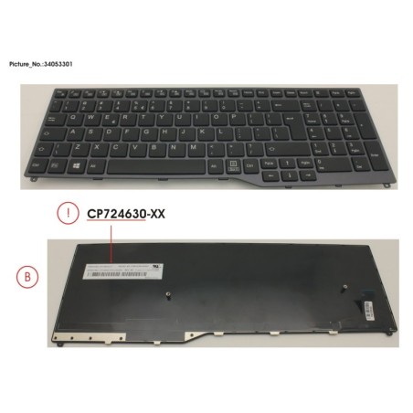34053301 - KEYBOARD 10KEY BLACK W.O TS US