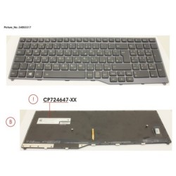 34053317 - KEYBOARD 10KEY BLACK W. BL ARABIC.UK