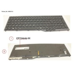 34053316 - KEYBOARD 10KEY BLACK W. BL EAST EURO