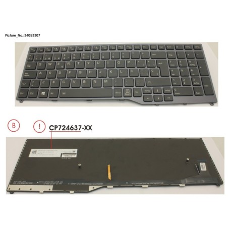 34053307 - KEYBOARD 10KEY BLACK W. BL SPAIN