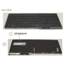 34053304 - KEYBOARD 10KEY BLACK W. BL FRANCE