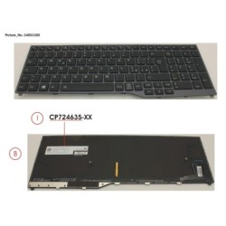 34053305 - KEYBOARD 10KEY BLACK W. BL ITALY