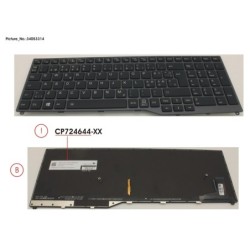 34053314 - KEYBOARD 10KEY BLACK W. BL NORDIC.EST