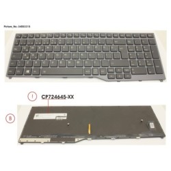 34053315 - KEYBOARD 10KEY BLACK W. BL TURKEY