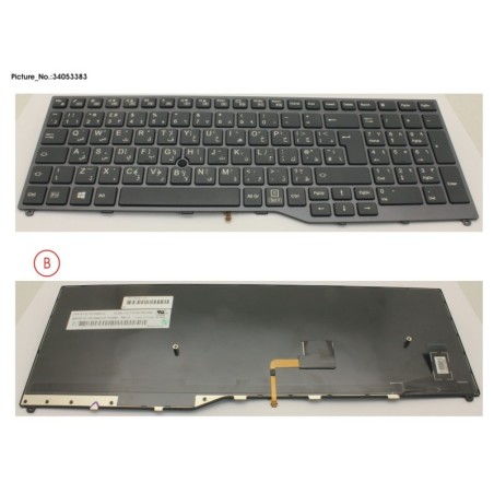 34053383 - KEYBOARD 10KEY BLACK W. TS ARABIC.UK
