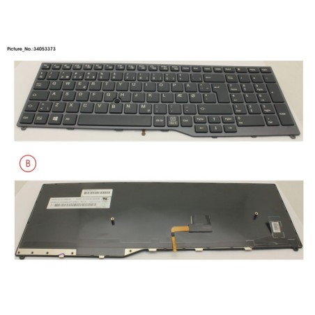 34053373 - KEYBOARD 10KEY BLACK W. TS DENMARK