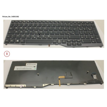 34053382 - KEYBOARD 10KEY BLACK W. TS EAST EURO