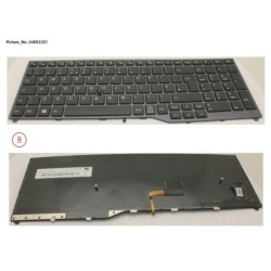 34053321 - KEYBOARD 10KEY BLACK W. TS UK