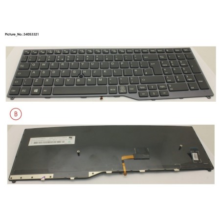 34053321 - KEYBOARD 10KEY BLACK W. TS UK