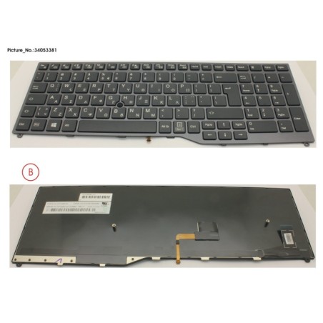34053381 - KEYBOARD 10KEY BLACK W. TS GREECE