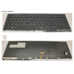 34053384 - KEYBOARD 10KEY BLACK W. TS HEBREW