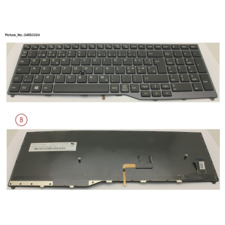 34053324 - KEYBOARD 10KEY BLACK W. TS NORDIC.EST