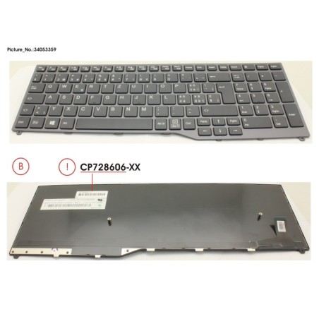 34053370 - KEYBOARD 10KEY WHITE W.O TS GERMAN