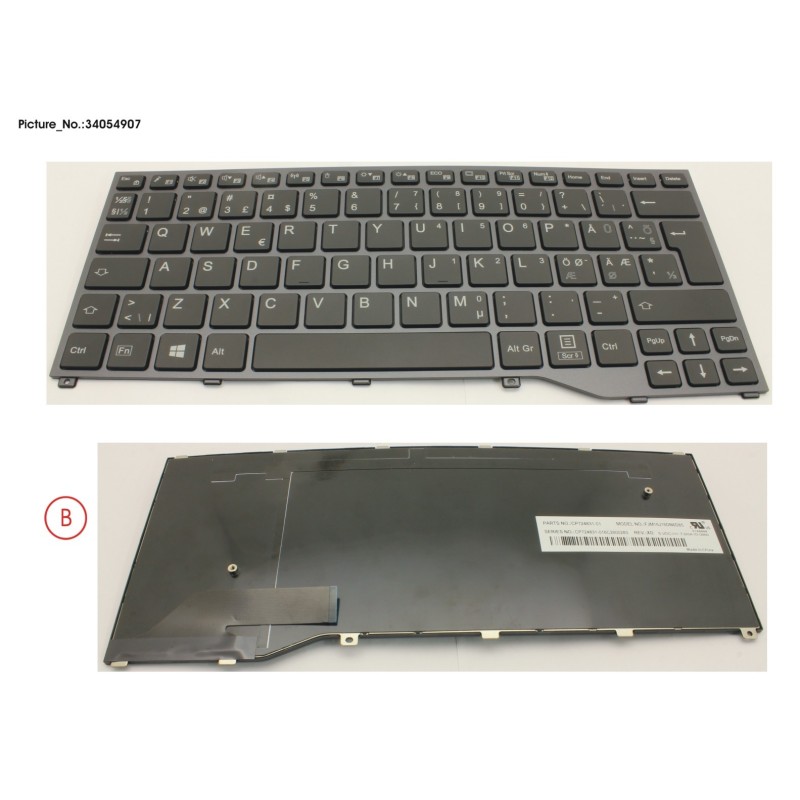 34054907 - KEYBOARD BLACK NORDIC.EST