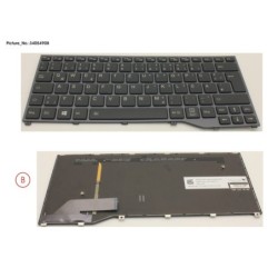 34054908 - KEYBOARD BLACK W. BL GERMAN