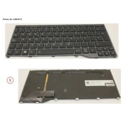 34054912 - KEYBOARD BLACK W. BL SPAIN
