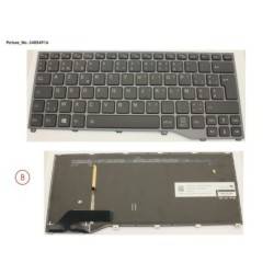 34054916 - KEYBOARD BLACK W. BL BELGIUM