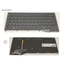34054918 - KEYBOARD BLACK W. BL NORDIC.EST