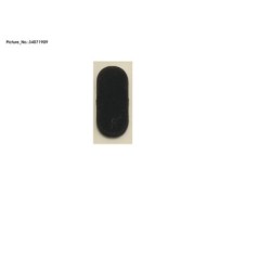 34071909 - RUBBER FOOT. OVAL FLAT (1.1MM)