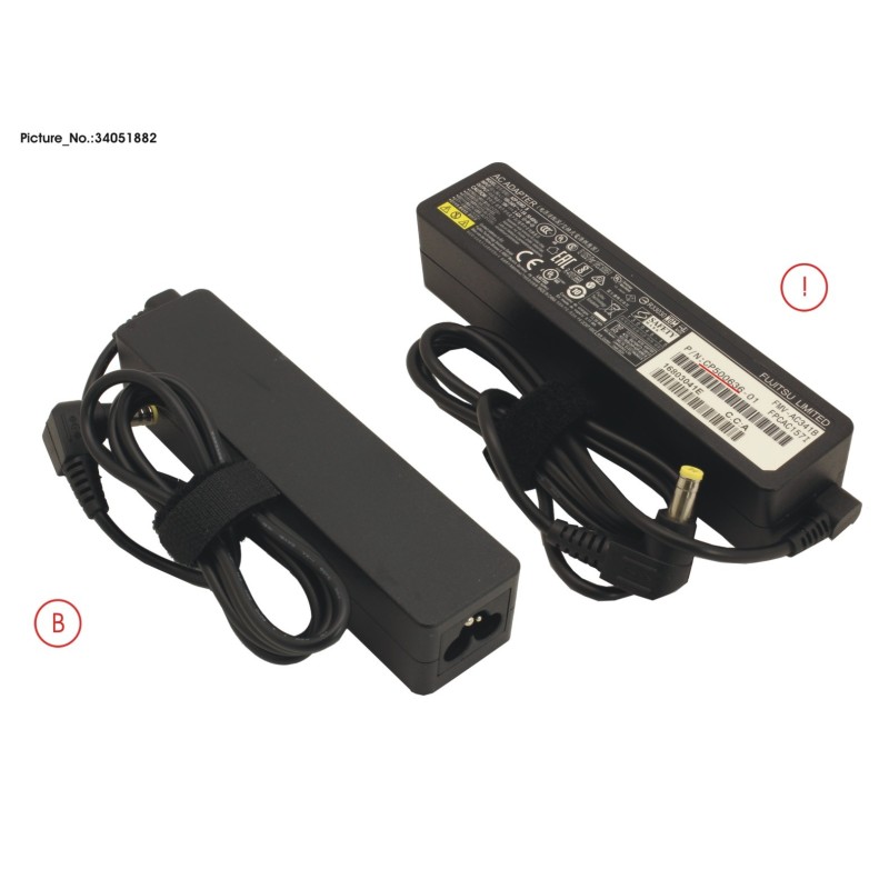 34051882 - AC-ADAPTER 19V 65W (3PIN. STICK TYPE)