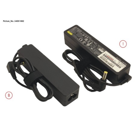 34051882 - AC-ADAPTER 19V 65W (3PIN. STICK TYPE)