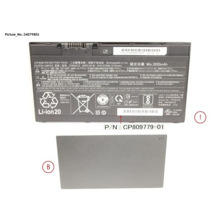 34079803 - -BT-1ST BATTERY (3 CELLS) 4170MAH 45WH